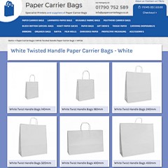 White Twist Handle Bags