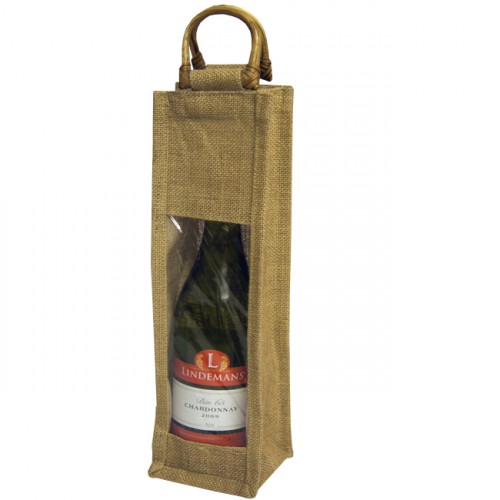 Jute Single bottle Bag