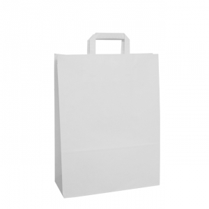 White Tape Handle Paper Carrier Bags