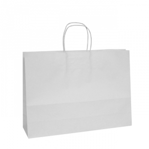 White Twisted Handle Paper Carrier Bags