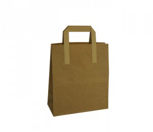 Brown Tape Handle Paper Carrier Bags