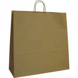 540mm Brown Twisted Handle Paper Carrier Bags