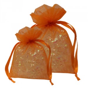 Orange Organza Bag Small
