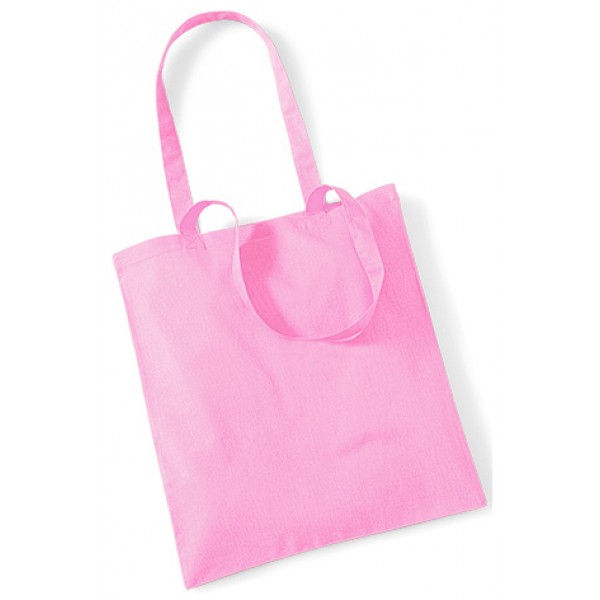 Pink Cotton Bags Long Handle